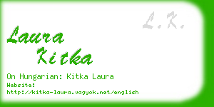 laura kitka business card